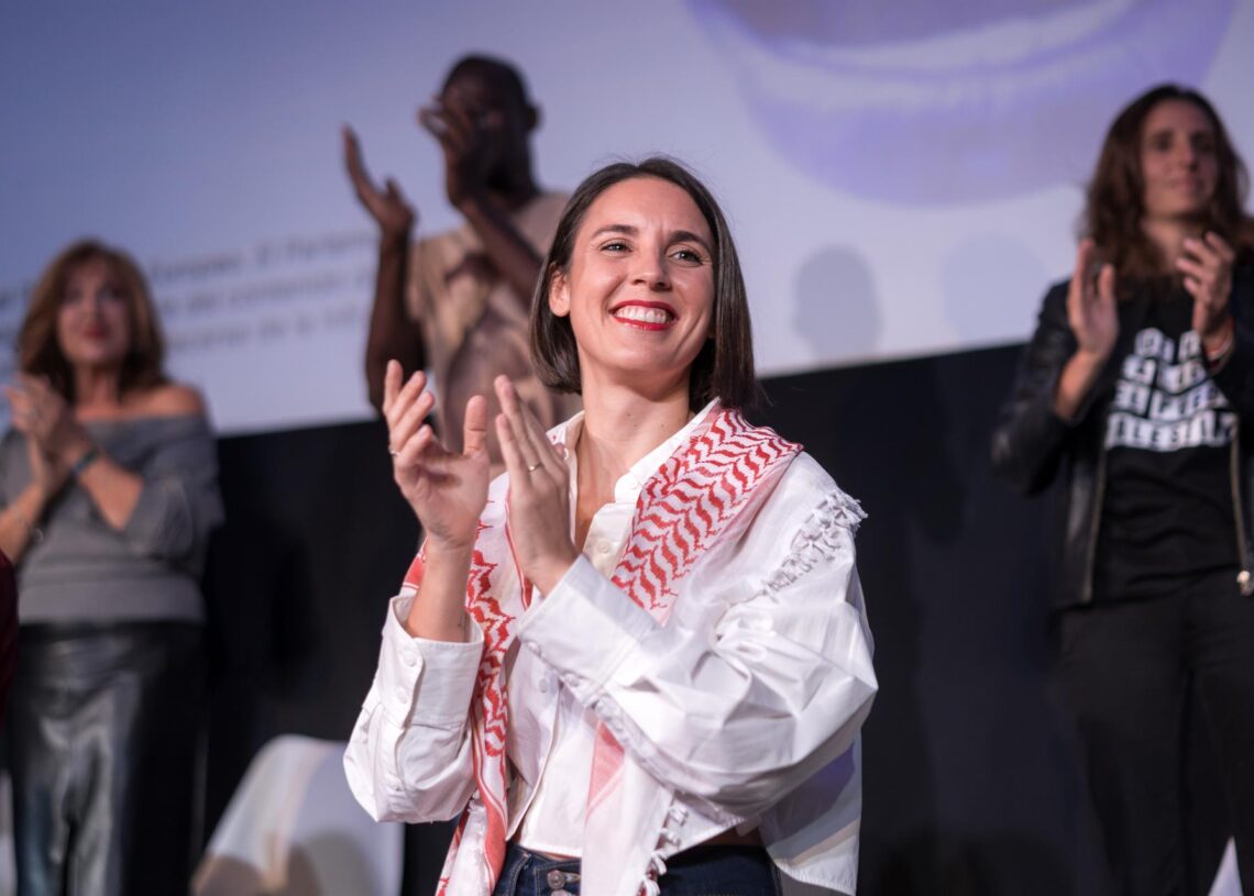 La eurodiputada de Podemos, Irene Montero, durante una intervención en la  Universidad de Otoño de Podemos en el Palacio de la Prensa de Callao, a 19 de octubre de 2025, en Madrid (España).Diego Radamés - Europa Press