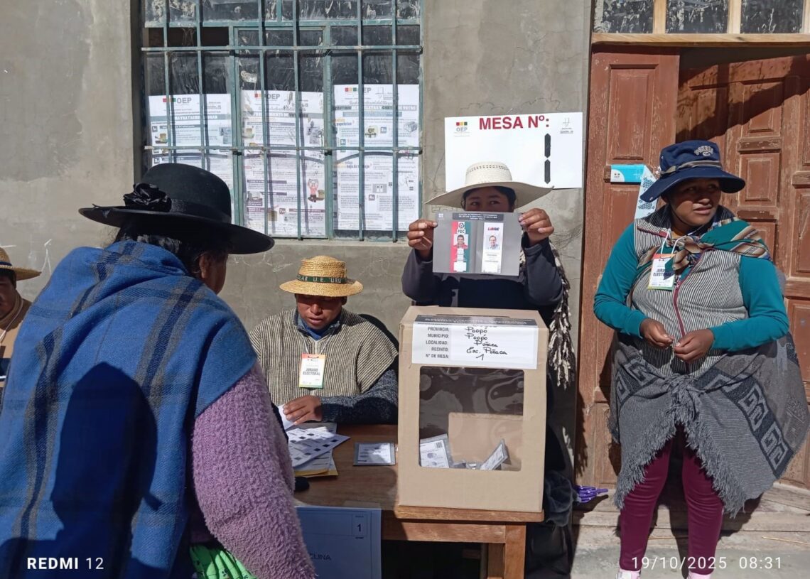 Votación de la segunda vuelta de las elecciones presidenciales de BoliviaTSE