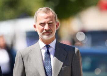 Archivo - El Rey Felipe VI, a su llegada al homenaje a Miguel Ángel Blanco, a 10 de julio de 2022, en Ermua, Vizcaya, Euskadi (España)Ion Alcoba - Europa Press - Archivo
