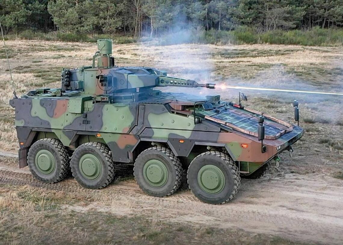 Archivo - Un blindado 8x8 Schakal desarrollado por Artec, la 'joint venture' de Rheinmetall (64%) y KNDS (36%)OCCAR - Archivo