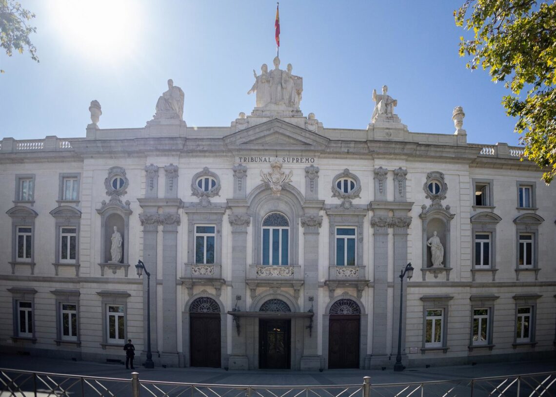 Fachada de la sede del Tribunal Supremo, a 26 de septiembre de 2025, en Madrid (España).Eduardo Parra - Europa Press