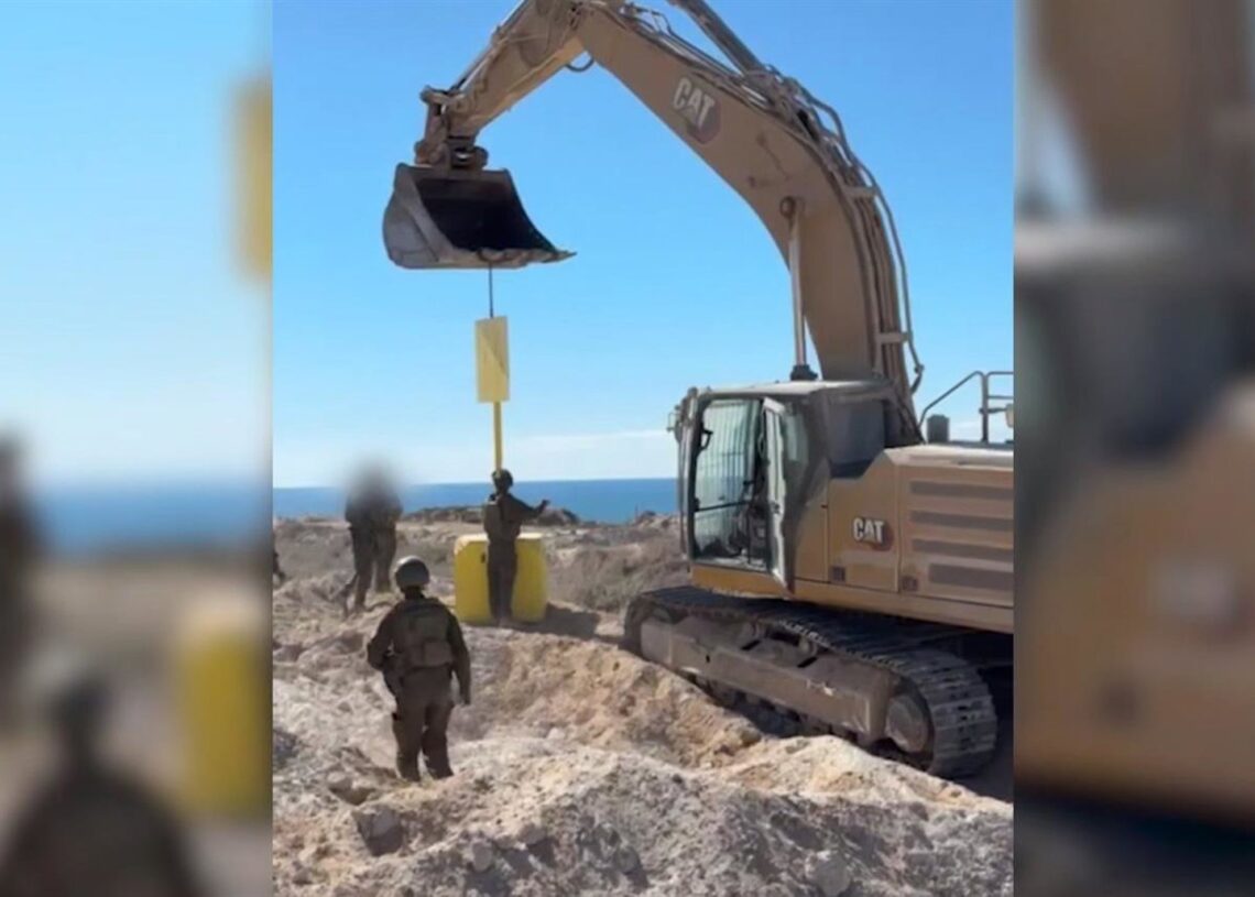 Demarcación de la Línea Amarilla en la Franja de GazaFUERZAS ARMADAS DE ISRAEL