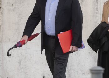 El empresario Pablo Crespo a su llegada a la Audiencia Nacional, a 20 de octubre de 202, en San Fernando de Henares, Madrid (España).Alberto Ortega - Europa Press