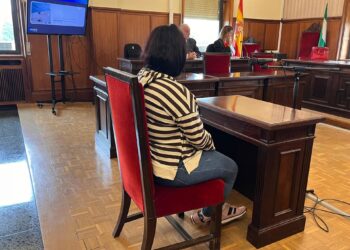 La madre biológica del bebé abandonado en un contenedor en Los Palacios (Sevilla), en la Audiencia Provincial de Sevilla. A 20 de octubre de 2025.EUROPA PRESS