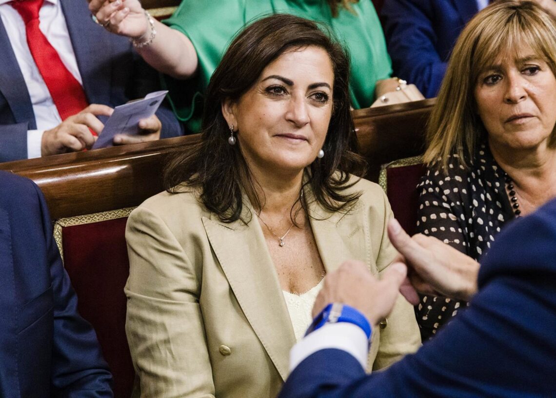 Archivo - La expresidenta de La Rioja y ahora senadora, Concha Andreu, en el hemiciclo de la Cámara Alta durante de la Sesión Constitutiva, a 17 de agosto de 2023, en Madrid (España). Carlos Luján - Europa Press - Archivo