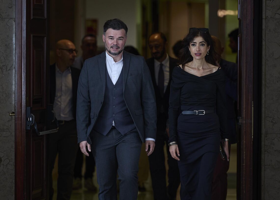 El diputado de ERC, Gabriel Rufián, a su llegada a la Junta de Portavoces, en el Congreso, a 21 de octubre de 2025, en Madrid (España).Jesús Hellín - Europa Press