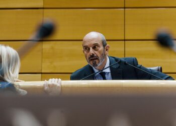 El presidente del Senado, Pedro Rollán, durante una sesión plenaria, en el Senado, a 22 de octubre de 2025, en Madrid (España). Carlos Luján - Europa Press