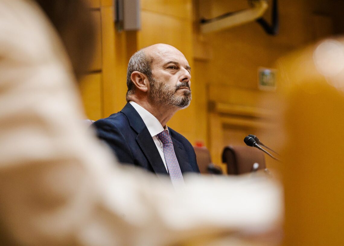 Archivo - El presidente del Senado, Pedro Rollán, durante una sesión de control al Gobierno en el Senado, a 16 de septiembre de 2025, en Madrid (España).Carlos Luján - Europa Press - Archivo