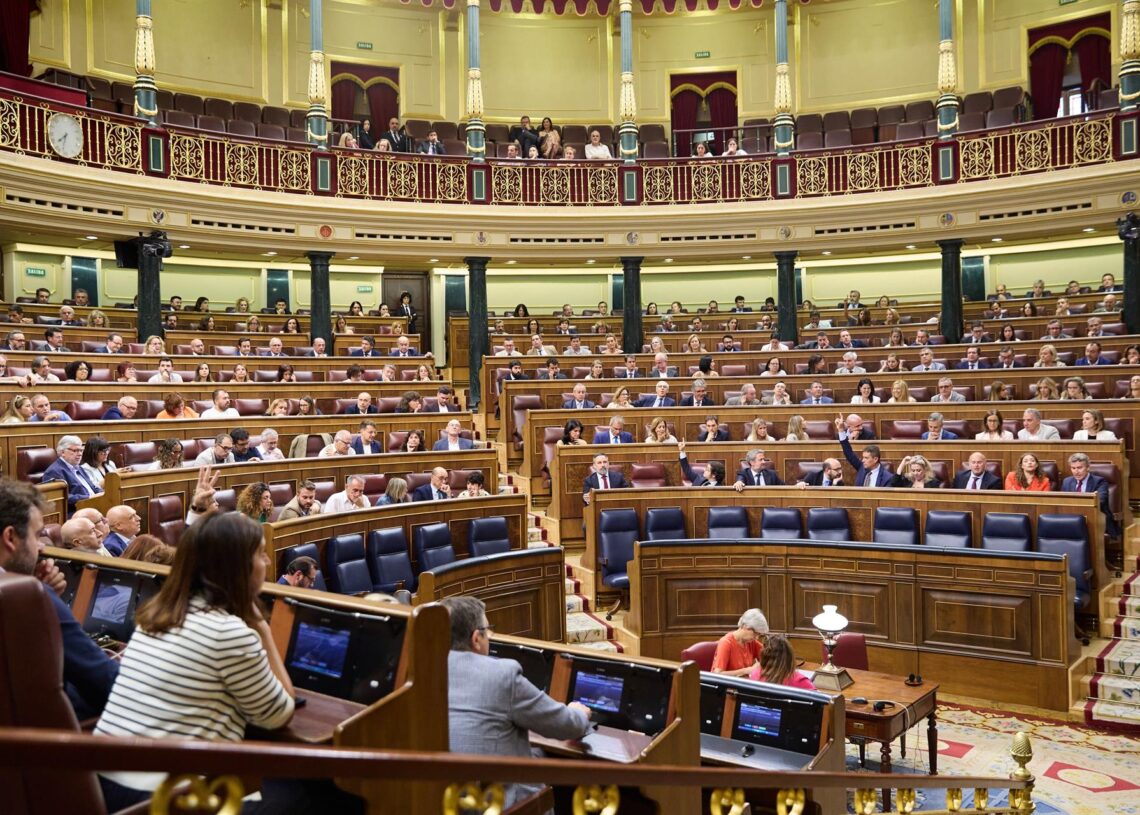 Archivo - Hemiciclo durante el pleno extraordinario en el Congreso de los diputados, a 8 de julio de 2025, en Madrid (España). Jesús Hellín - Europa Press - Archivo
