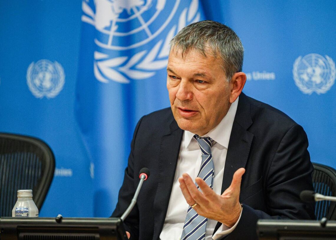 Archivo - El comisionado general de la Agencia de la ONU para los Refugiados Palestinos en Oriente Próximo (UNRWA), Philippe LazzariniEuropa Press/Contacto/Bianca Otero - Archivo