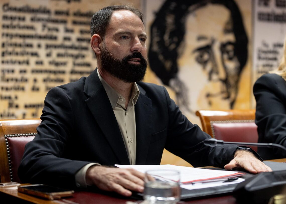 El exgerente del Partido Socialista Obrero Español (PSOE) y Presidente de ENUSA, Mariano Moreno Pavón, comparece ante la comisión sobre el caso Koldo, en el Senado, a 23 de octubre de 2025, en Madrid (España). Eduardo Parra - Europa Press