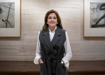 Archivo - La presidenta de UNESPA, Mirenchu del Valle Schaan, en una entrevista para Europa Press, a 2 de febrero de 2024, en Madrid (España).  A. Pérez Meca - Europa Press - Archivo