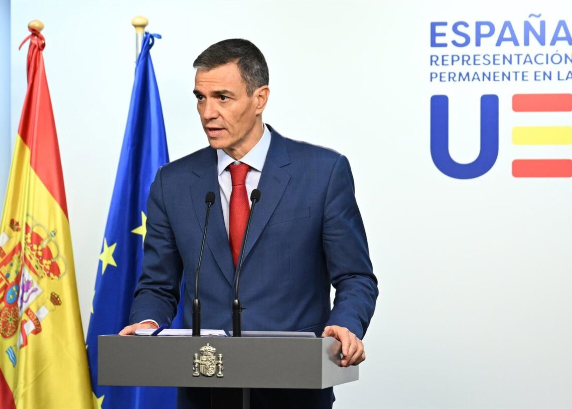 El presidente Pedro Sánchez en BruselasBORJA PUIG DE LA  BELLACASA