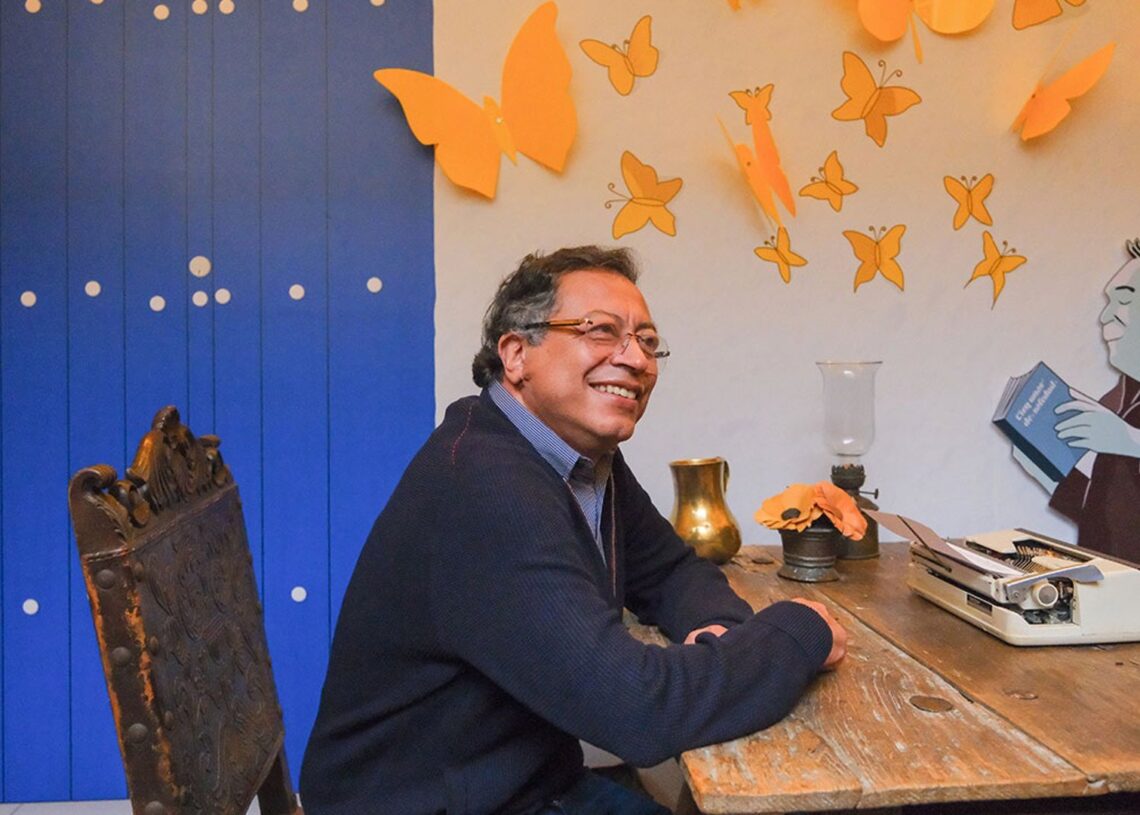 Archivo - El presidente de Colombia, Gustavo Petro Urrego, durante la inauguración de la Exposición ‘Gabo Vive en la Casa de Nariño’, en Bogotá, ColombiaANDREA PUENTES - PRESIDENCIA DE COLOMBIA - Archivo