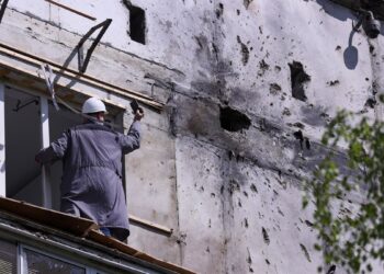 Archivo - Imagen de archivo de un ataque con drones en Moscú.Valeria Kalugina/TASS via ZUMA P / DPA - Archivo