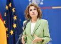 La vicepresidenta primera del Gobierno y ministra de Hacienda, María Jesús Montero, interviene en una visita a la Agencia Espacial Española (AEE) en Sevilla, donde preside el homenaje al ingeniero granadino Emilio Herrera. A 24 de Octubre de 2025, en SeviMaría José López - Europa Press