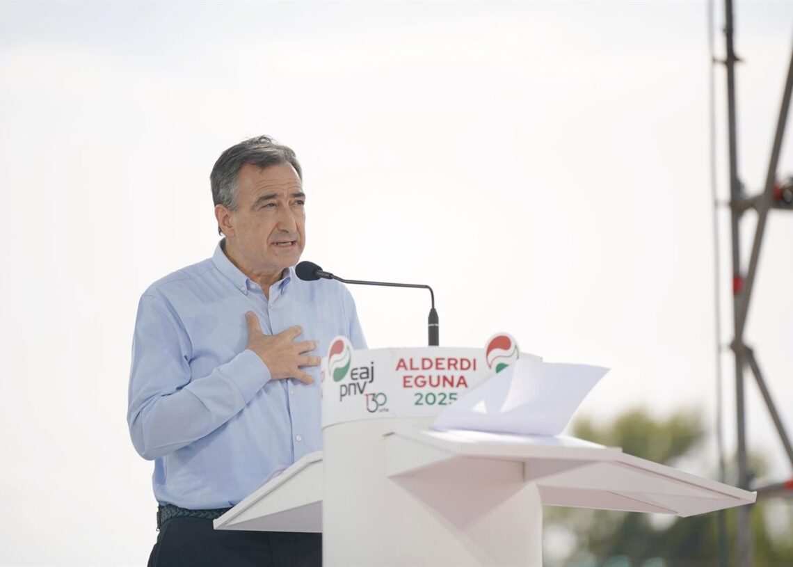 El presidente del PNV, Aitor Esteban.Iñaki Berasaluce - Europa Press