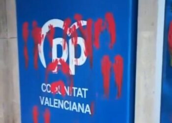 Sede del PP vandalizadaPP