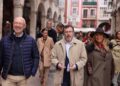 El portavoz nacional de Vox, José Antonio Fúster, durante una visita a BurgosVOX