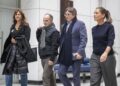 Archivo - (I-D) La expresidenta de Junts, Laura Borràs; el secretario general, Jordi Turull; el líder de Junts,, Carles Puigdemont, y la portavoz del partido en el Congreso, Miriam Nogueras, a su llegada al PE, a 8 de noviembre de 2023, en Bélgica (BruselEuropa Press - Archivo