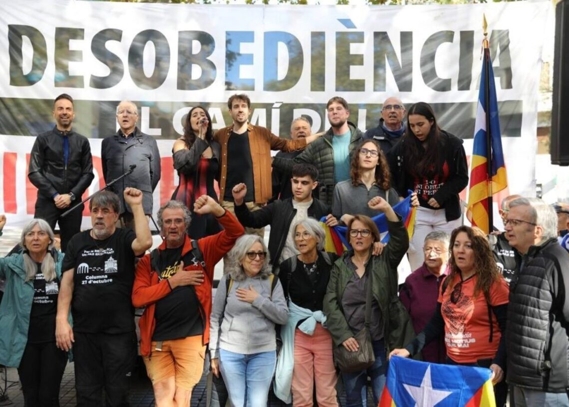 La ANC reivindica en Urquinaona la "lucha independentista" y la reacción a la sentencia del 'procés'ANC