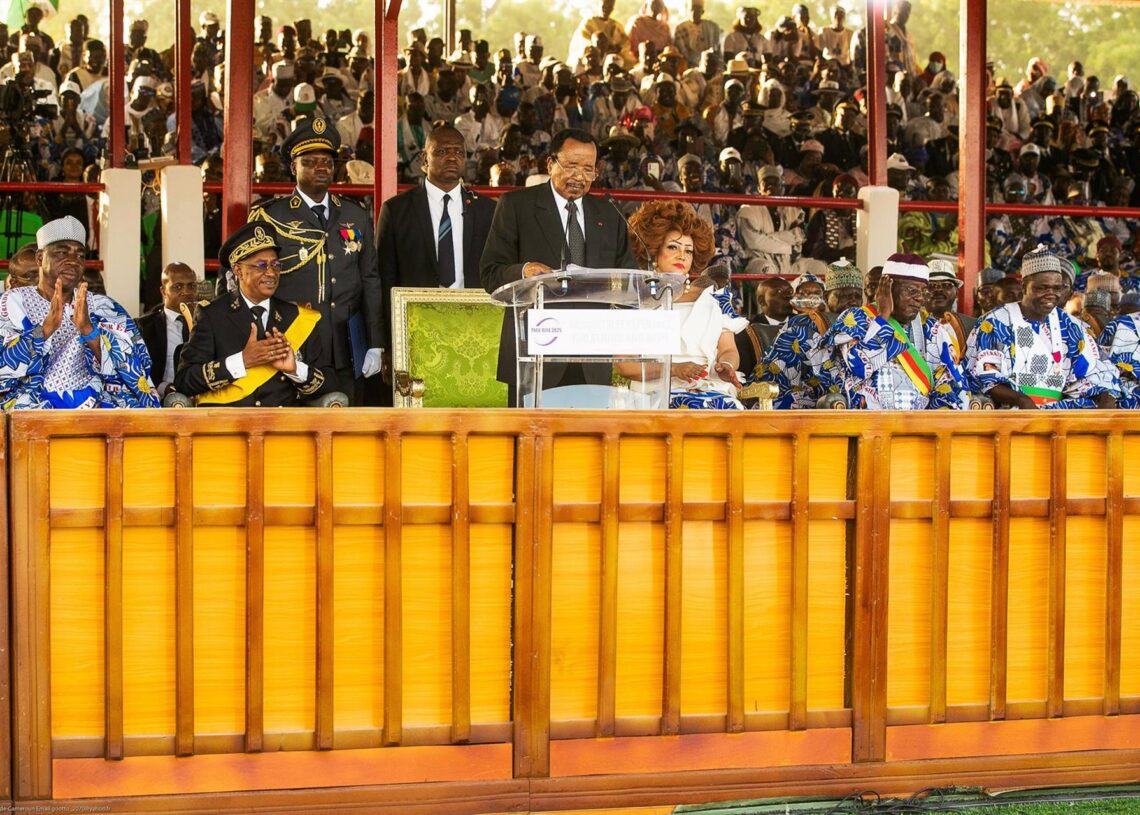Archivo - El presidente de Camerún, Paul Biya, pronuncia un discurso durante un mitin de campaña en Maroua, ciudad principal de la región del Extremo Norte, Camerún.Europa Press/Contacto/Kepseu