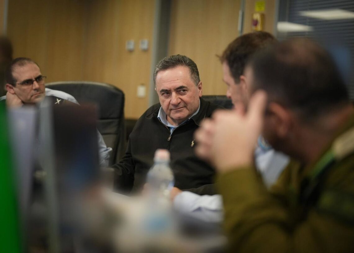 Archivo - El ministro de Defensa israelí, Israel Katz, durante una reunión del Gabinete.MINISTERIO DE DEFENSA DE ISRAEL - Archivo
