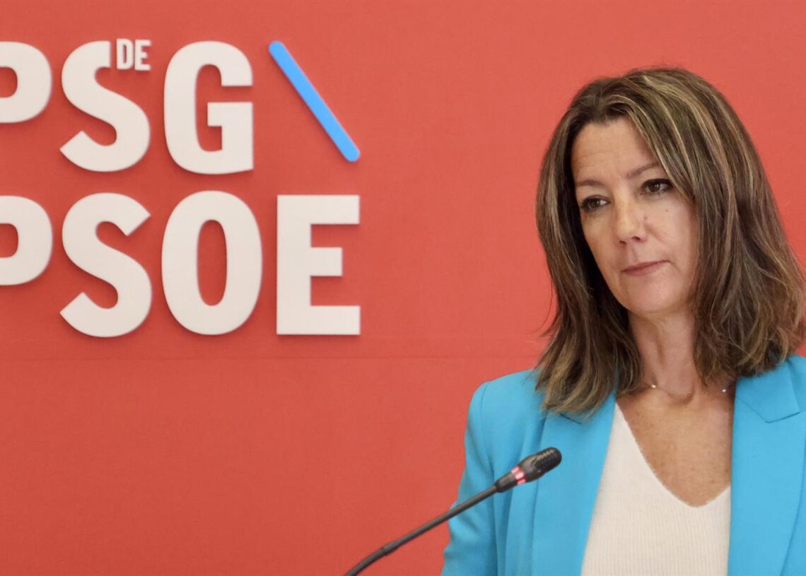 La viceportavoz segunda del Grupo Parlamentario Socialista y secretaria de Organización do PSdeG, Lara Méndez,HUGO UCHA BOAN