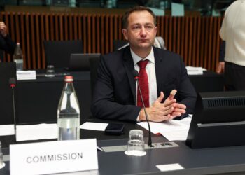 El comisario de Agricultura, Christophe Hansen, en el marco del consejo de Agricultura y Pesca de la UE.ALEXANDROS MICHAILIDIS // EUROPEAN COUNCIL