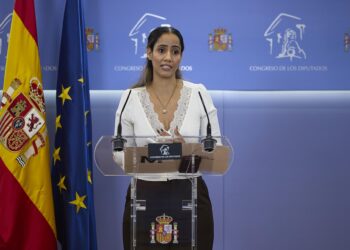 La diputada del grupo parlamentario de Sumar Tesh Sidi.Jesús Hellín - Europa Press