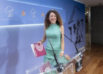 Archivo - La diputada de Sumar en el Congreso Aina Vidal durante una rueda de prensa posterior a la Junta de Portavoces,  a 2 de septiembre de 2025, en Madrid (España).Alberto Ortega - Europa Press - Archivo