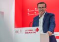 El secretario general del PSOE de Extremadura, Miguel Ángel Gallardo, en rueda de prensaPSOE DE EXTREMADURA