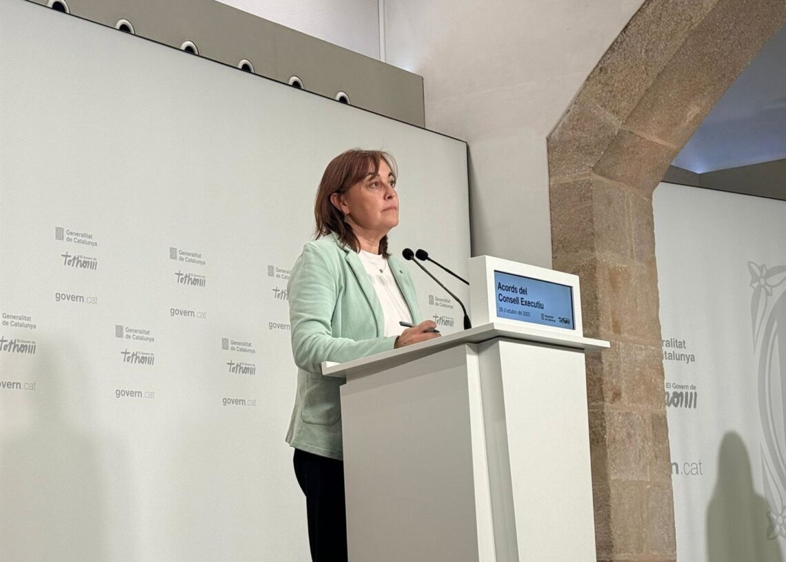 La portavoz del Govern y consellera de Territorio, Vivienda y Transición Ecológica de la Generalitat, Sílvia Paneque.EUROPA PRESS