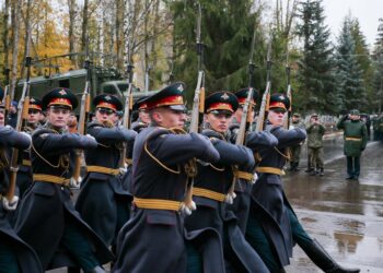 Militares rusos marchando.Europa Press/Contacto/Moscow Military District Pre