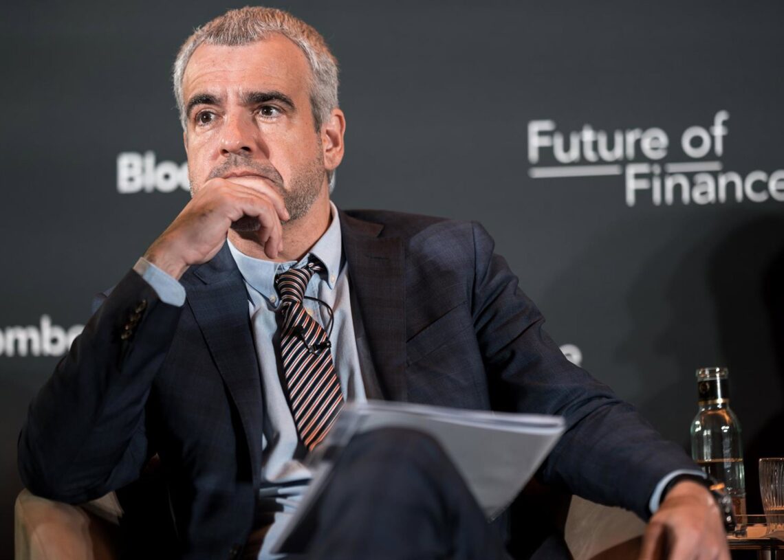 El presidente y Consejero delegado de Aena, Maurici Lucena, interviene durante el foro de Bloomberg "Futuro de las Finanzas: Perspectivas Económicas de España 2025", a 8 de octubre de 2025, en Madrid (España). Diego Radamés - Europa Press