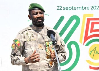 Archivo - El jefe de la junta militar de Malí, Assimi Goita, durante un discurso en Bamako con motivo del 65º aniversario de la independencia del país (archivo)Europa Press/Contacto/Habib Kouyate - Archivo