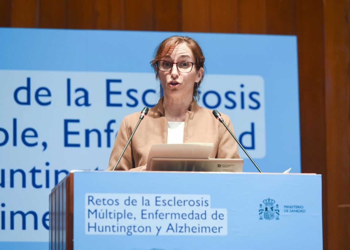 La ministra de Sanidad, Mónica García, presenta la jornada sobre la Estrategia Nacional en Enfermedades Neurodegenerativas, en el Ministerio de Sanidad, a 29 de octubre de 2025, en Madrid (España).Gustavo Valiente - Europa Press