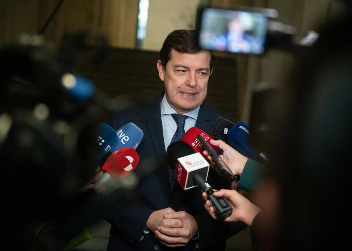 El presidente de la Junta de Castilla y León, Alfonso Fernández Mañueco, en una imagen de archivo.Fernando Sánchez - Europa Press