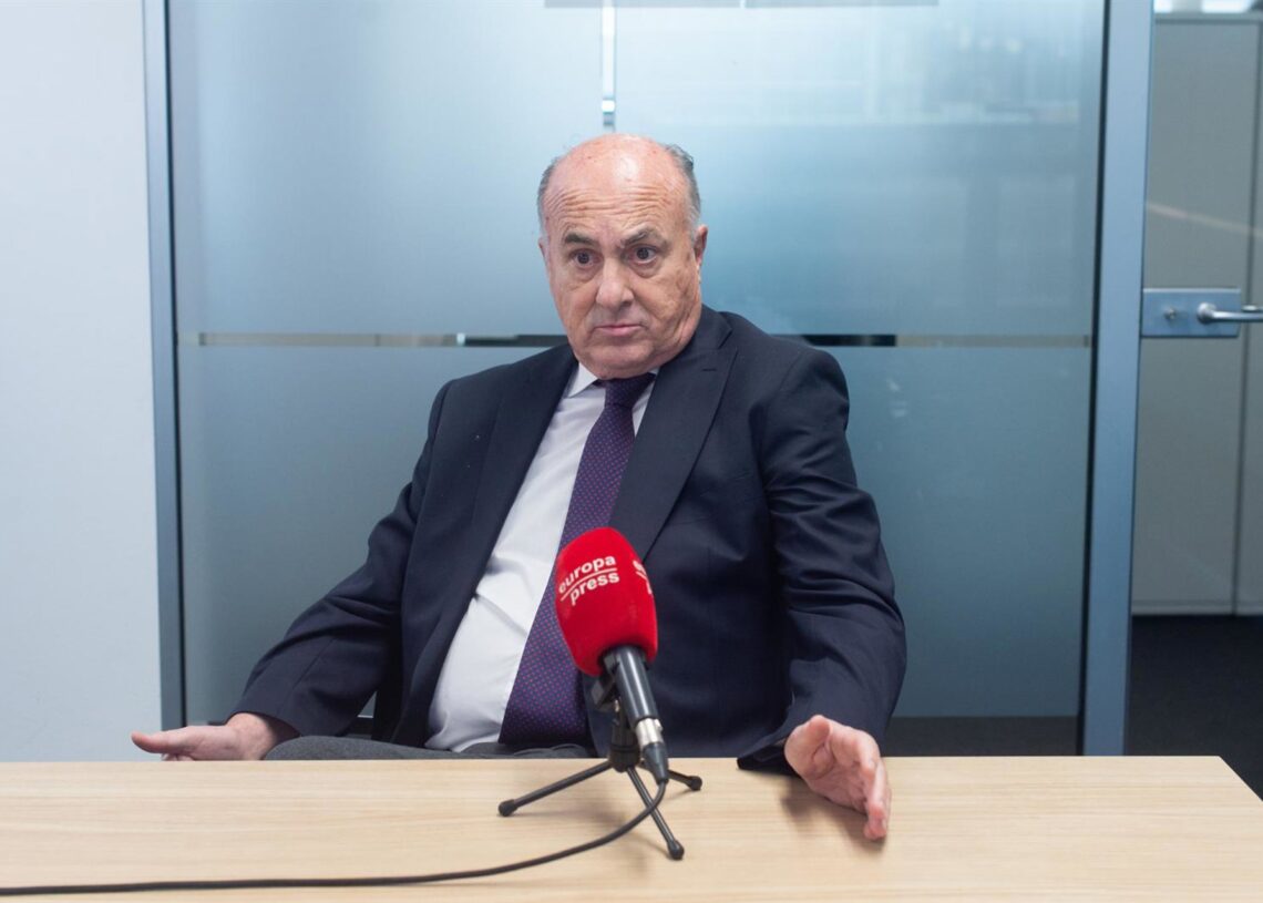 El juez jubilado Manuel García Castellón, durante una entrevista con Europa Press por la publicación de su libro 'Habla, para que se conozca'.GUSTAVO VALIENTE - EUROPA PRESS