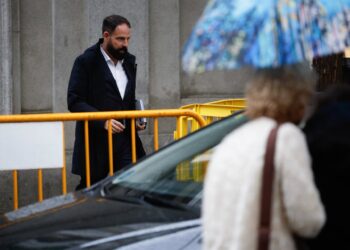 El exgerente del PSOE Mariano Moreno a su salida del Tribunal Supremo.Alejandro Martínez Vélez - Europa Press