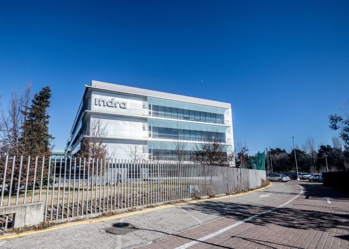 Archivo - Fachada de la sede de Indra, a 5 de febrero de 2025, en Madrid (España). Ricardo Rubio - Europa Press - Archivo