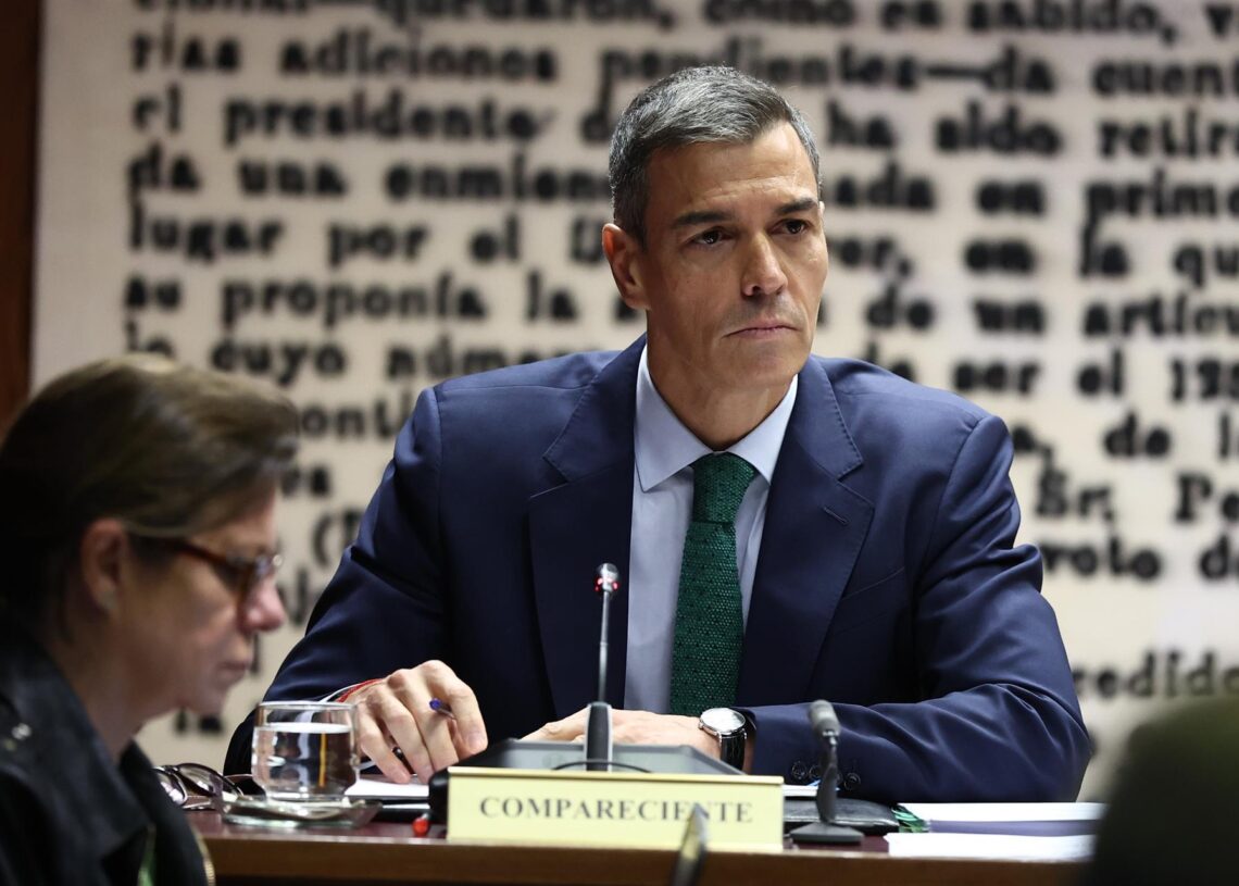 El presidente del Gobierno, Pedro Sánchez, comparece en la Comisión de Investigación sobre el 'caso Koldo', en el Senado, a 30 de octubre de 2025, en Madrid (España).Eduardo Parra - Europa Press