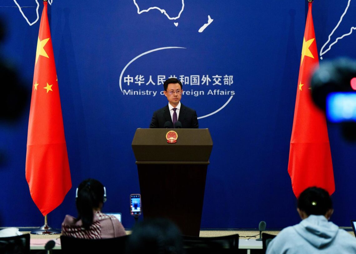 El portavoz del Ministerio de Exteriores de China, Guo Jiakun, durante una rueda de prensa en Pekín (archivo)Europa Press/Contacto/Artyom Ivanov