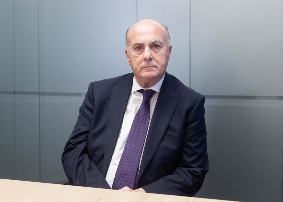 El juez jubilado Manuel García Castellón, durante una entrevista con Europa Press por la publicación de su libro 'Habla, para que se conozca'.GUSTAVO VALIENTE - EUROPA PRESS