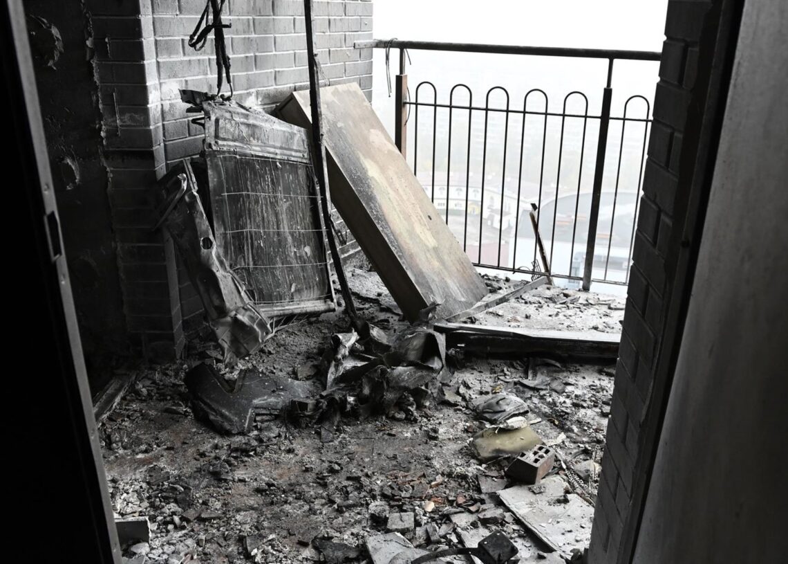 Edifiicio de viviendas dañado por un ataque ruso en Kiev, UcraniaAleksandr Gusev / Zuma Press / ContactoPhoto