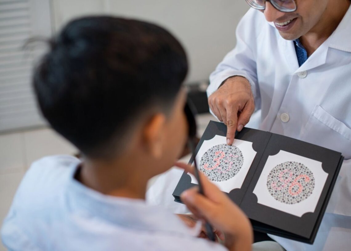 Imagen de recurso de un test visual.ÓPTICA & AUDIOLOGÍA UNIVERSITARIA