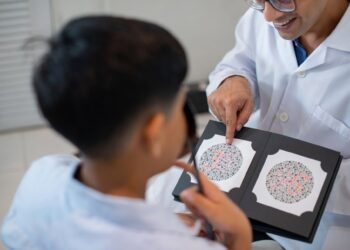 Imagen de recurso de un test visual.ÓPTICA & AUDIOLOGÍA UNIVERSITARIA