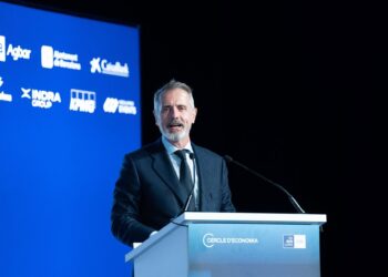 Archivo - El presidente de Telefónica, Marc Murtra, durante la 40 Reunió Cercle d'Economia, en el Palau de Congresos de Cataluña, a 5 de mayo de 2025, en Barcelona, Cataluña (España). David Zorrakino - Europa Press - Archivo