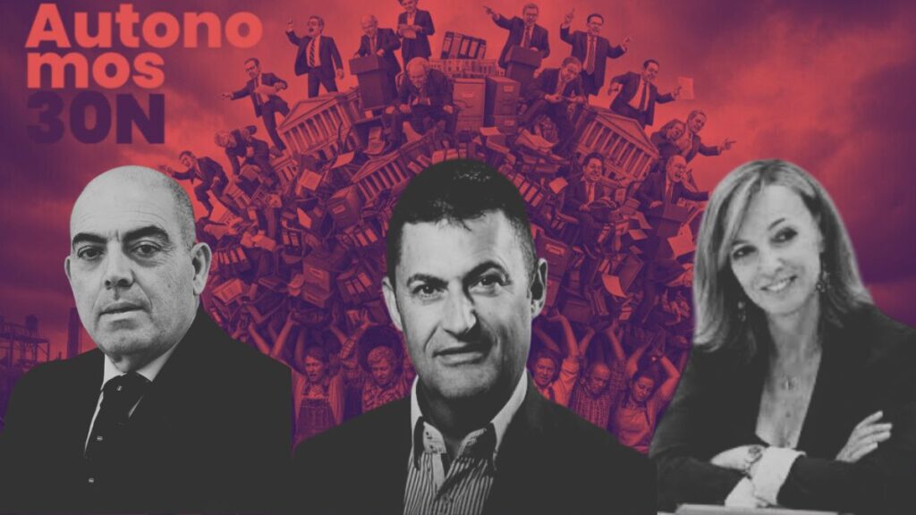 Imagen creada por Demócrata a partir de un banner de Autónomos 30N.