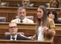La portavoz de Junts en el Congreso, Miriam Nogueras, interviene durante una sesión de control al Gobierno, en el Congreso de los Diputados | Eduardo Parra (Europa Press).